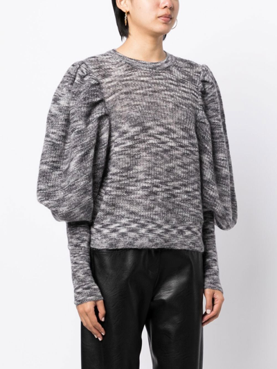 Shop Ted Baker Valma Marl-knit Jumper In Grey