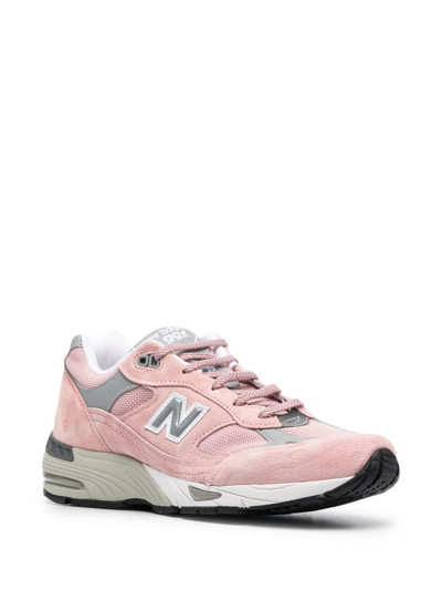 New Balance 991 Low-top Sneakers In Pink