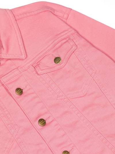 Mini Rodini Pink Jacket For Girl With Nessie In Pink