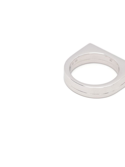 Tom Wood Step Layered Ring In Silver