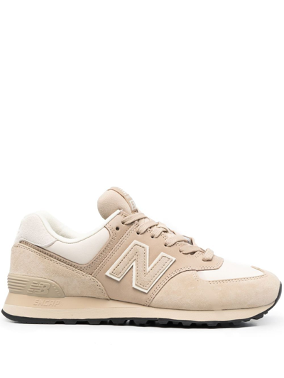 Shop Junya Watanabe X New Balance Logo-embroidered Sneakers In Neutrals
