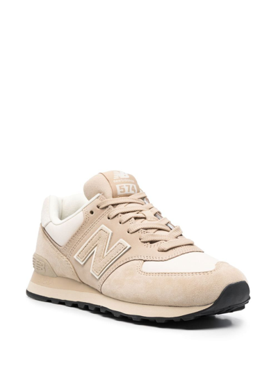 Shop Junya Watanabe X New Balance Logo-embroidered Sneakers In Neutrals