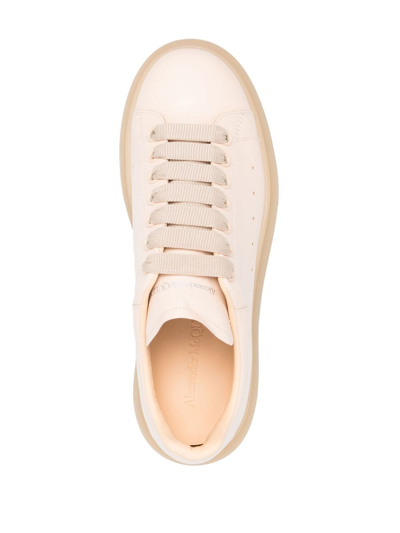 Alexander Mcqueen Oversized Low-top Sneakers In Neutrals