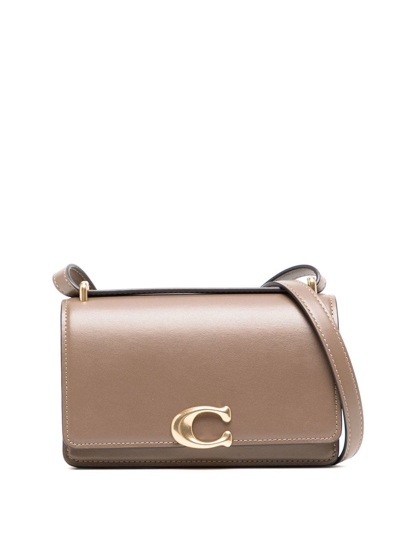 Shop Coach Bandit Leather Crossbody Bag In Brown