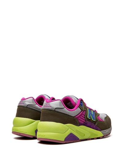New Balance X Stray Rats Mt580 "dark Moss/cosmic Grape" Sneakers In Green