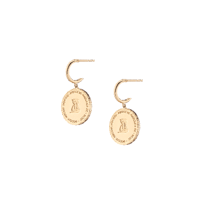 Shop Aurate New York Femme Gold Pendant Earrings In Yellow