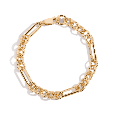Shop Aurate New York Bold Infinity Chain Link Bracelet In White