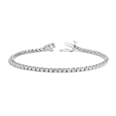 Shop Aurate New York Classic Diamond Tennis Bracelet - 2ct In Yellow