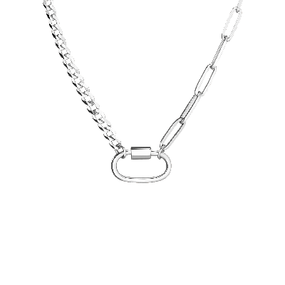Shop Aurate New York X Kerry: Lioness Chain Necklace In White