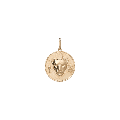 Shop Aurate New York X Kerry: Lioness Pendant In Yellow