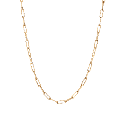 Shop Aurate New York Large Paperclip Chain Necklace In Yellow