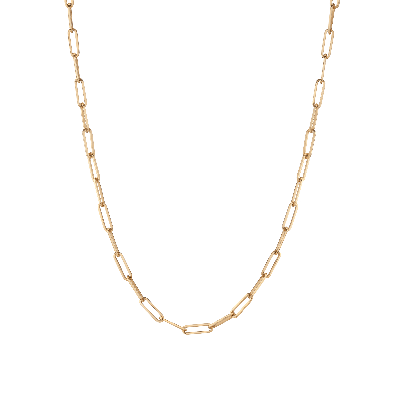 Aurate New York Large Paperclip Chain Necklace In Gold