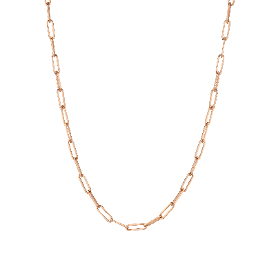 Shop Aurate New York Large Paperclip Chain Necklace In Rose