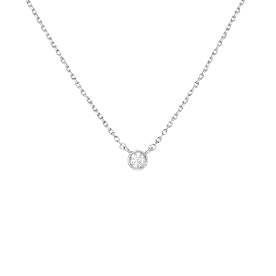 Shop Aurate New York Xl Diamond Bezel Necklace In White