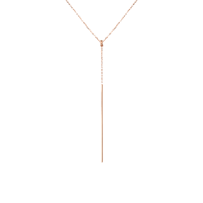 Shop Aurate New York Lariat Necklace In Rose