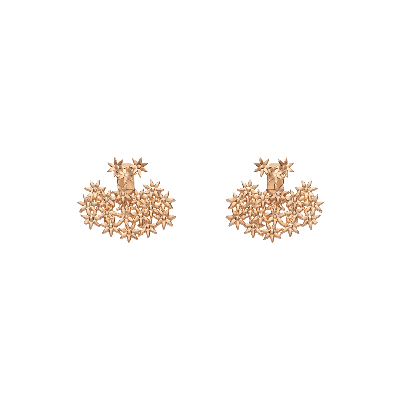 Shop Aurate New York Flower Earring Back Small In Rose