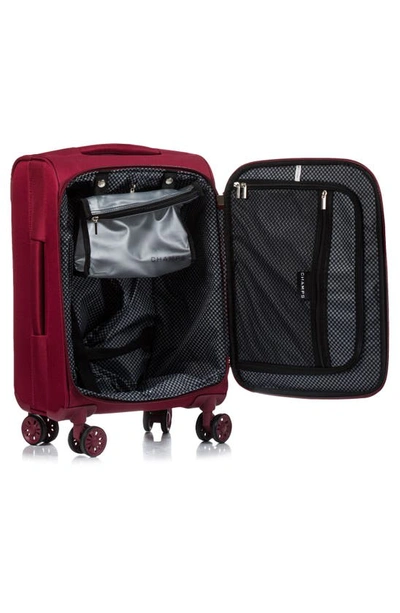 Shop Champs Travellers Collection Luggage 3-piece Set In Red