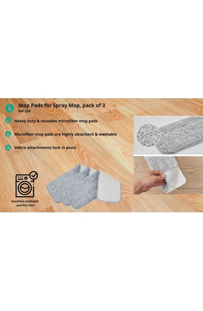 Salav True Tidy Mop Pad Refill 9-piece Set In Gray
