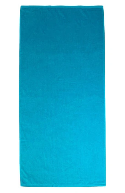 Shop Dohler Luxury Hotel Solid Pool Towel In Turquoise