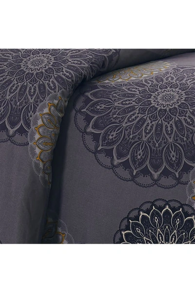 Southshore Fine Linens Premium Collection Oversized Comforter Set In Midnight Floral Black
