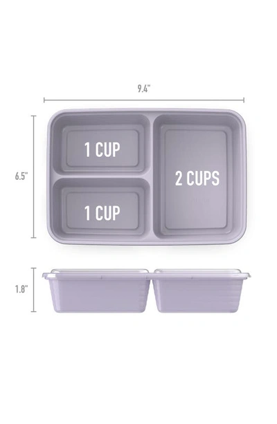 Bentgo Prep 3-compartment Meal Prep Containers In Lilac