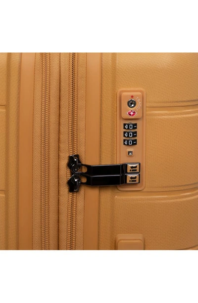Shop It Luggage Eco-tough 3-piece Hardside Spinner Set In Honey Gold