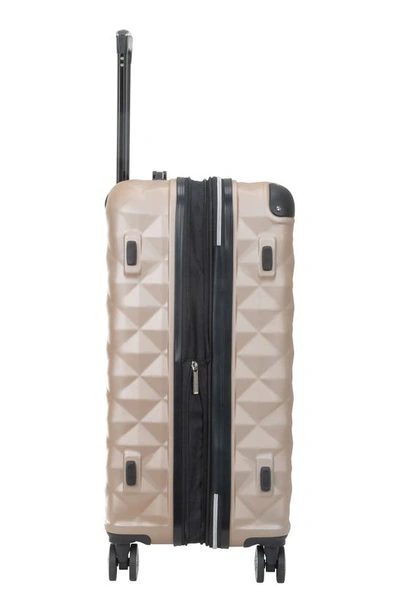 Shop Kenneth Cole Reaction Diamond Tower 24" Hardside Spinner Luggage In Rose Champagne
