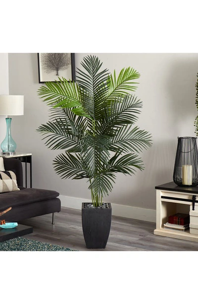 Shop Nearly Natural 5.5 Ft. Paradise Artificial Palm Tree In Green