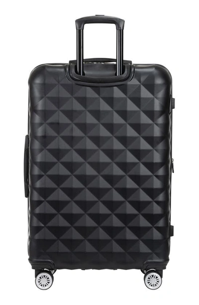 Kenneth Cole Reaction Diamond Tower Luggage Collection Lightweight Hardside Expandable 8-wheel Spinn In Black