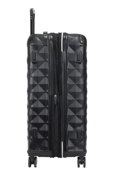 Kenneth Cole Reaction Diamond Tower Luggage Collection Lightweight Hardside Expandable 8-wheel Spinn In Black
