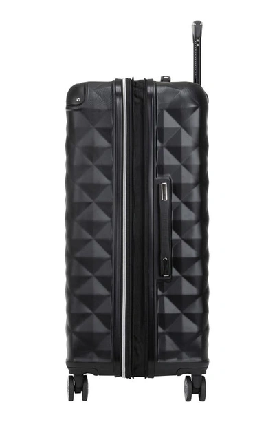 Kenneth Cole Reaction Diamond Tower Luggage Collection Lightweight Hardside Expandable 8-wheel Spinn In Black