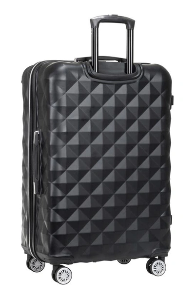 Kenneth Cole Reaction Diamond Tower Luggage Collection Lightweight Hardside Expandable 8-wheel Spinn In Black