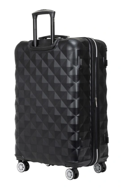 Kenneth Cole Reaction Diamond Tower Luggage Collection Lightweight Hardside Expandable 8-wheel Spinn In Black