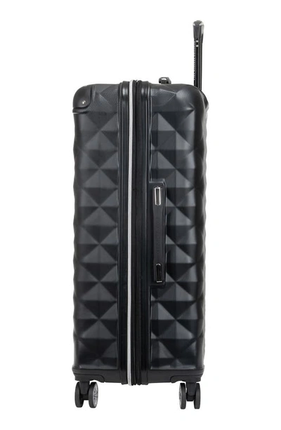 Kenneth Cole Reaction Diamond Tower Luggage Collection Lightweight Hardside Expandable 8-wheel Spinn In Black