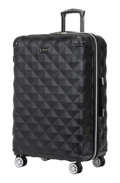 Kenneth Cole Reaction Diamond Tower Luggage Collection Lightweight Hardside Expandable 8-wheel Spinn In Black