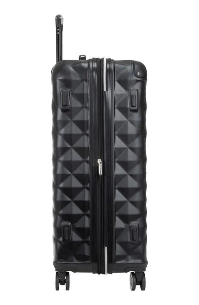 Kenneth Cole Reaction Diamond Tower Luggage Collection Lightweight Hardside Expandable 8-wheel Spinn In Black