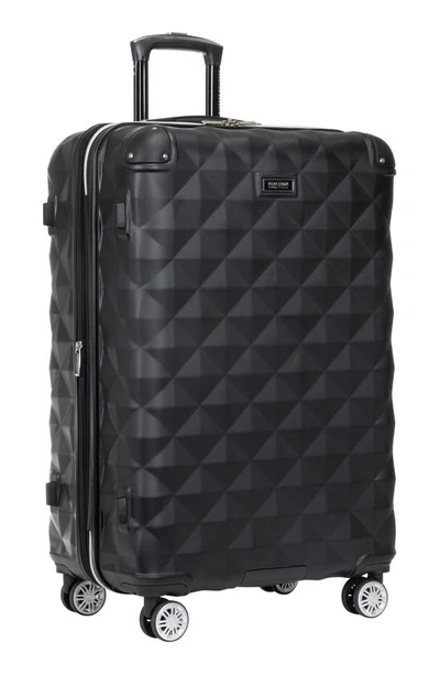 Kenneth Cole Reaction Diamond Tower Luggage Collection Lightweight Hardside Expandable 8-wheel Spinn In Black
