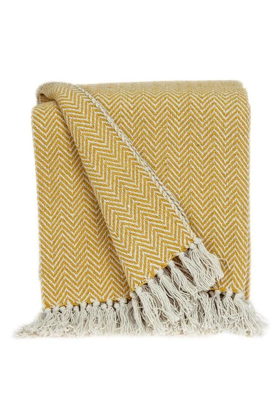 Shop Parkland Collection Isla Transitional Handloomed Throw In Yellow