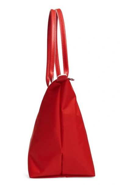 Longchamp Le Pliage Club Tote In Vermillion