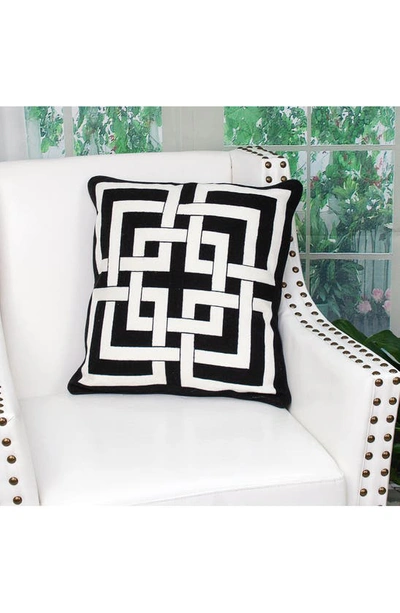 Parkland Collection Abali Decorative Accent Pillow In Black