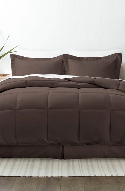 Homespun Home Spun Premium 8-piece Bed In A Bag In Chocolate