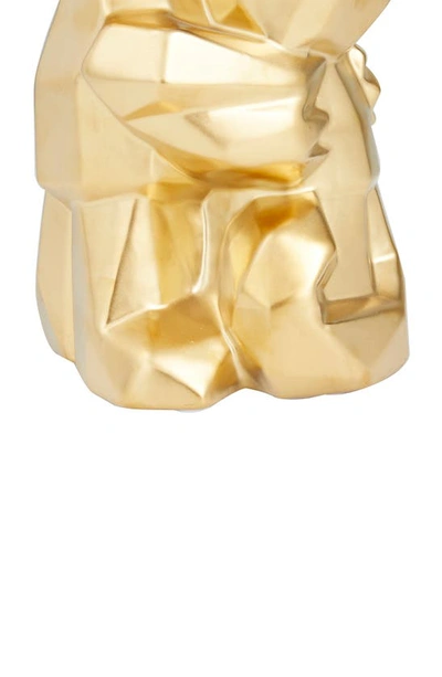 Shop Cosmo By Cosmopolitan Goldtone Porcelain Cubist Dog Sculpture