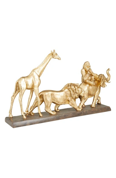 Shop Vivian Lune Home Goldtone Polystone Safari Animal Sculpture