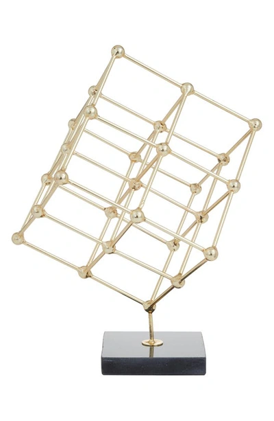 Vivian Lune Home Geometric Sculpture In Gold