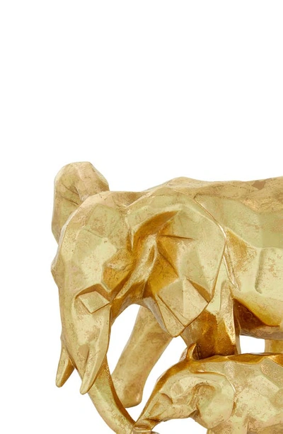 Shop Cosmo By Cosmopolitan Goldtone Resin Modern Elephant Sculpture