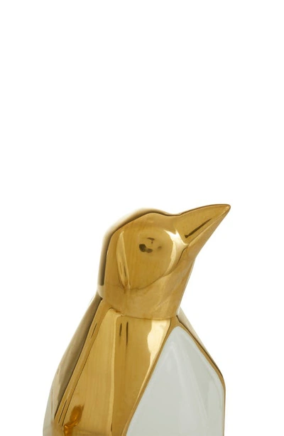 Cosmo By Cosmopolitan Set Of Two Penguin Sculptures In Gold