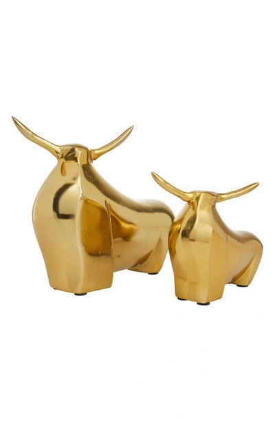 Shop Cosmo By Cosmopolitan Goldtone Aluminum Bull Sculpture