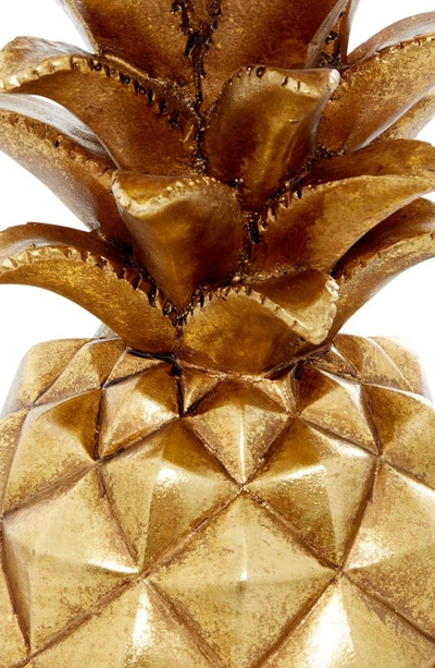 Shop Vivian Lune Home Goldtone Polystone Pineapple Fruit Sculpture