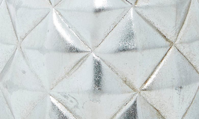 Vivian Lune Home Silver Pineapple Polystone Sculpture In Silver