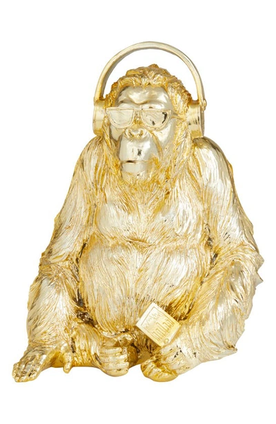 Shop Cosmo By Cosmopolitan Goldtone Polystone Gorilla Sculpture